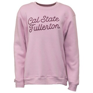 MV Sport Cal State Fullerton Cloud Fleece Crew - Lavendar